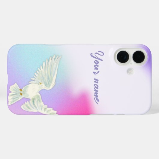 聖霊はキリスト教パーソナライズされたの信仰を呼ぶ Case-Mate iPhoneケース (裏面 (横))