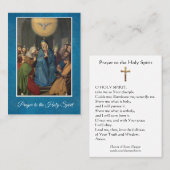 聖霊への祈りの言葉賛美ヴァージン聖札 名刺 (正面/裏面)