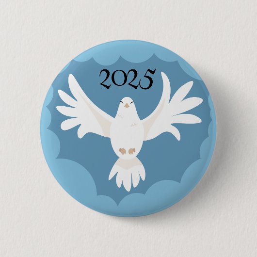 聖霊カストメ年ペンテコステ 缶バッジ (正面)