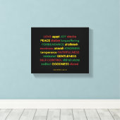 聖霊ガラテヤの果実キリスト教ヘブライ語 キャンバスプリント (インサイチュ (ウッドフロア))