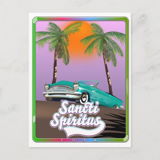 聖霊キューバ旅行ポスター。 インビテーションポストカード (正面)