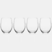 聖霊クリスマス宗教的クリスチャン引用文 ステムなしワイングラス (左)