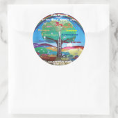 聖霊ステッカーの果実 ラウンドシール (バッグ)