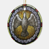 聖霊ステンドグラス確認RCIA セラミックオーナメント (左)
