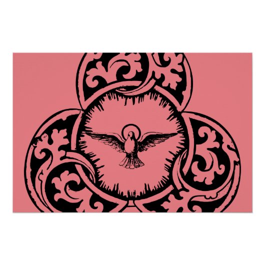 聖霊ドーヴクリスチャンのシンボル ポスター (正面)