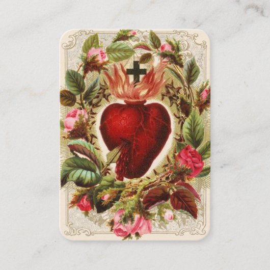 聖霊ハート祈りの言葉 プレイスカード (正面)