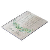 聖霊バイブルパーソナライズされたバース勉強 ノートブック (左側)