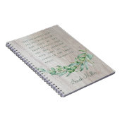 聖霊バイブルパーソナライズされた聖句勉強ノートブー ノートブック (右側)