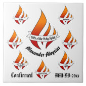 聖霊パーソナライズされた確認の賜物 タイル (正面)