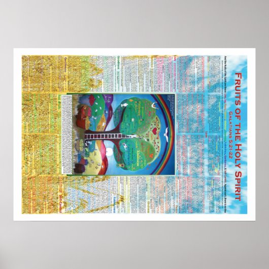 聖霊ポスターの果実20"x28" ポスター (正面)