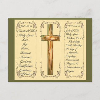 聖霊ポストカードの果実とギフト ポストカード