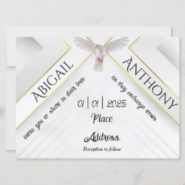 聖霊恵み結婚式招待状 招待状