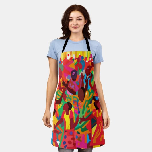 聖霊感じを喜ぶ エプロン (着用した状態)