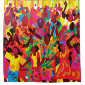 聖霊感じを喜ぶ シャワーカーテン (正面)