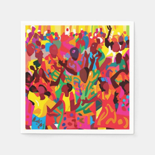 聖霊感じを喜ぶ スタンダードカクテルナプキン (正面)