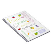 聖霊手帳の聖書の詩の果物 ノートブック (右側)
