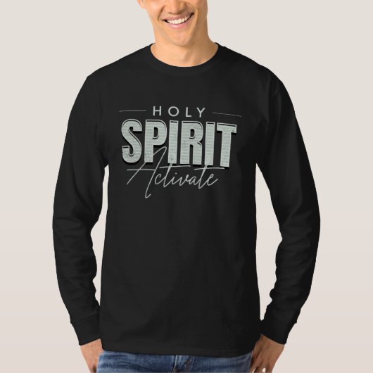 聖霊活性化 キリスト教 Tシャツ (正面)