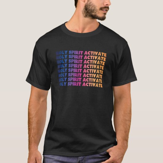 聖霊活性化 キリスト教 Tシャツ (正面)