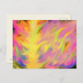 聖霊火キリスト教預言的抽象芸術芸術 ポストカード (正面/裏面)