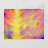 聖霊火キリスト教預言的抽象芸術芸術 ポストカード (正面)