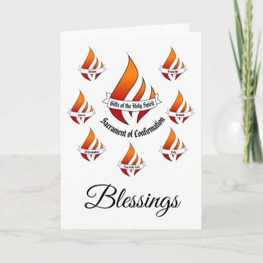 聖霊確認の一般的な贈り物 カード (正面)