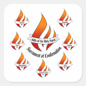 聖霊確認の一般的な贈り物 スクエアシール (正面)