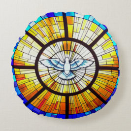 聖霊祈りの言葉装飾用クッション ラウンドクッション