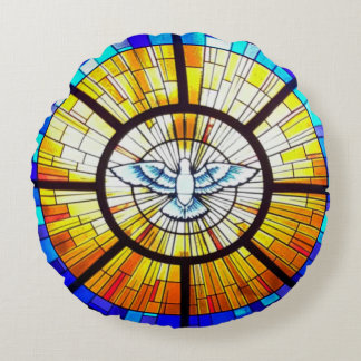 聖霊祈りの言葉装飾用クッション ラウンドクッション