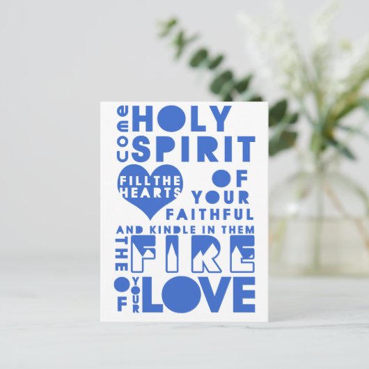 聖霊祈りの言葉 ポストカード (スタンド正面)