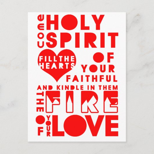 聖霊祈りの言葉 ポストカード (正面)