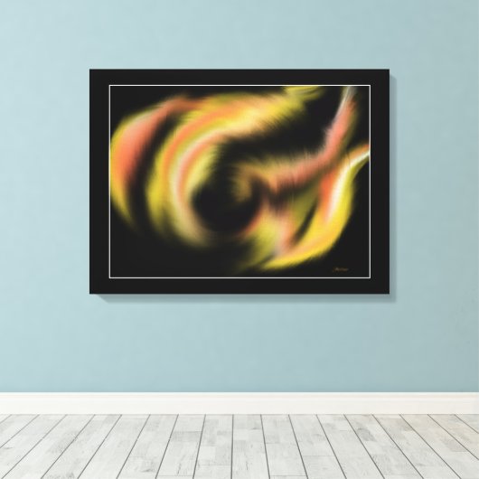 聖霊絵画火 キャンバスプリント (インサイチュ (ウッドフロア))