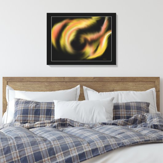 聖霊絵画火 キャンバスプリント (インサイチュ (寝室))