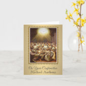 聖霊降臨祭における使徒と聖母マリア カード (黄色い花)