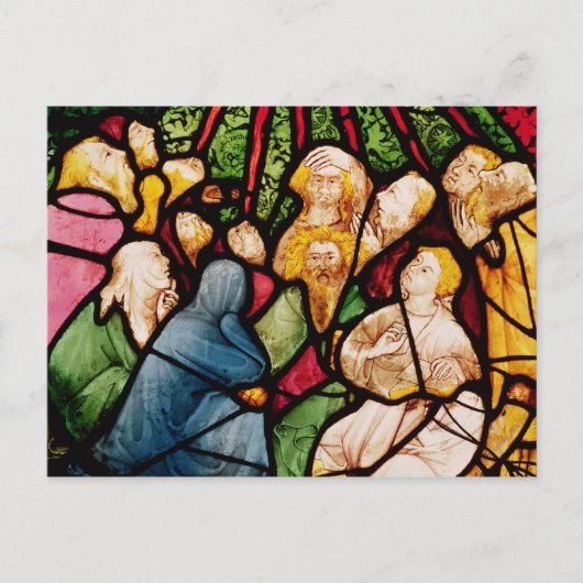 聖霊降臨、1400年頃 ポストカード (正面)