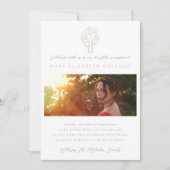 聖霊鳩クロス写真確認 招待状 (正面)