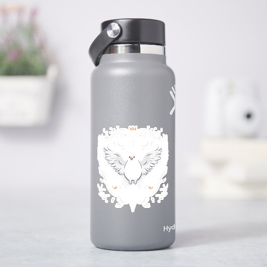 聖霊鳩 シール (HydroFlask)