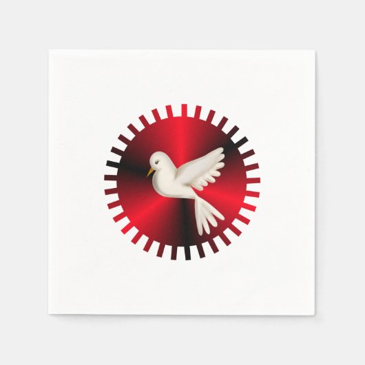 聖霊鳩 スタンダードカクテルナプキン (正面)