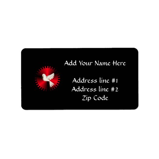 聖霊鳩 ラベル (正面)