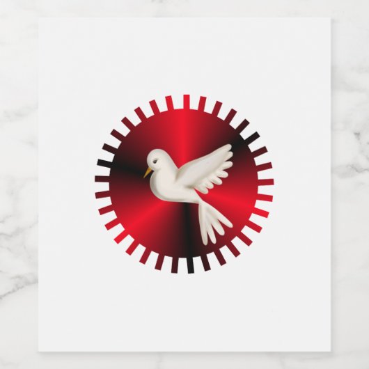 聖霊鳩 ワインラベル (シングルラベル)