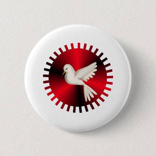 聖霊鳩 缶バッジ (正面)