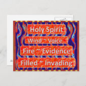 聖霊~風、火、満たされたポストカード ポストカード (正面/裏面)