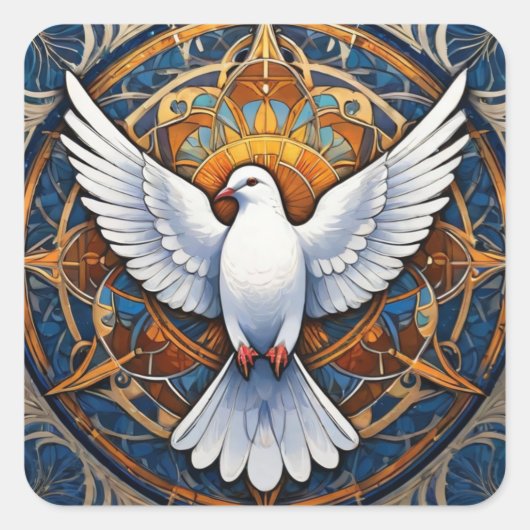 聖霊（鳩） 1 スクエアシール (正面)