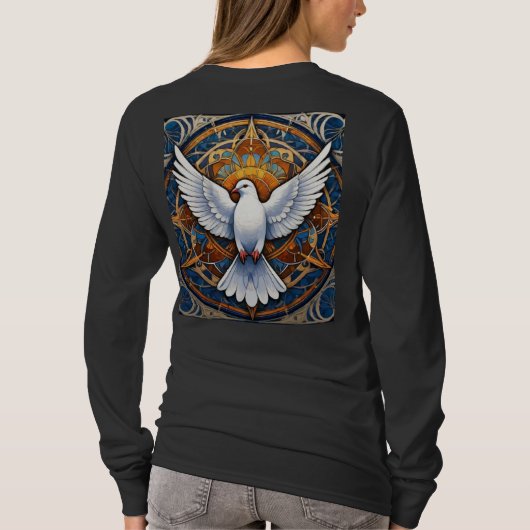 聖霊（鳩） 1 Tシャツ (裏面)