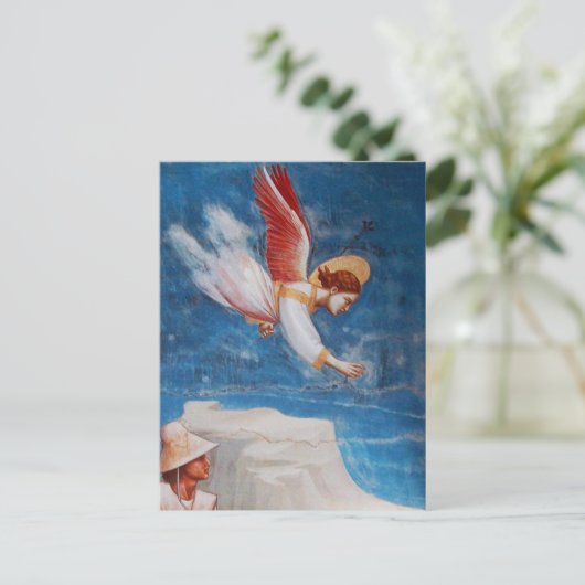 聖飛んでいるの天使ヨアヒムの夢、羊飼い ポストカード (スタンド正面)