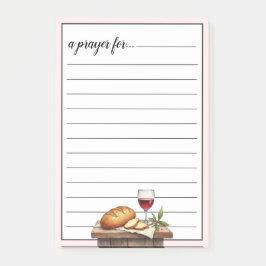 聖餐のパンと葡萄酒 戦いのための祈り ポストイット