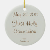 聖餐の子ヒツジのオーナメント セラミックオーナメント (裏面)