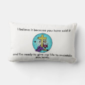 聖餐の枕 ランバークッション (裏面)