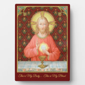 聖餐制定 (SAU 045) 5"x7" フォトプラーク (正面)