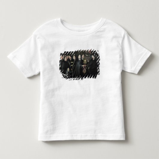 聖餐式が付いているSt.ドクレアの行列 トドラーTシャツ (正面)