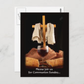 「聖餐式にご参加ください」はがき ポストカード (正面/裏面)